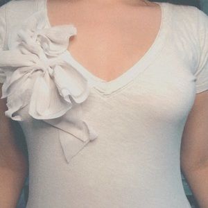 Hollister co. White Shirt with bow